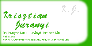 krisztian juranyi business card