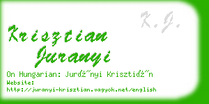 krisztian juranyi business card